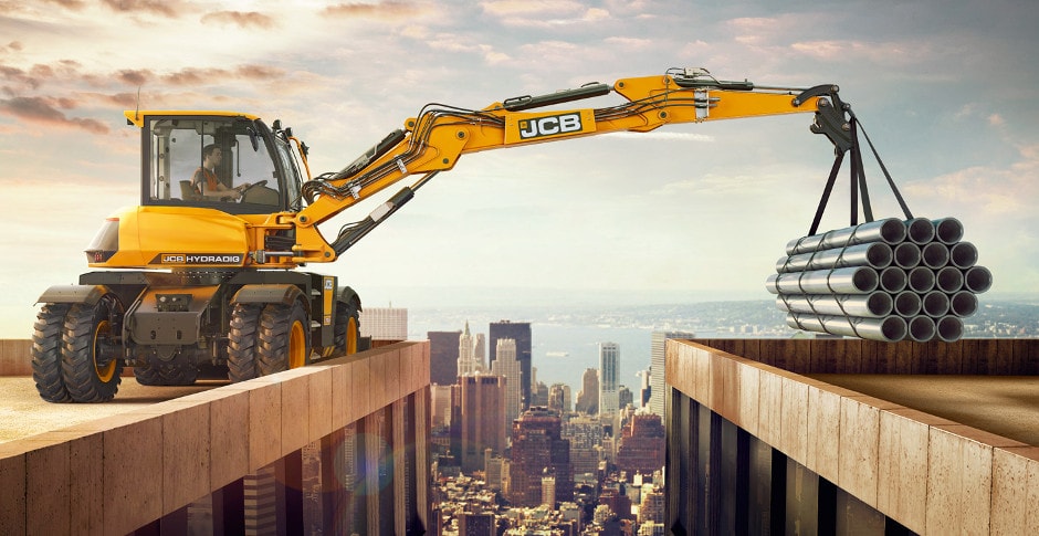 The JCB Hydradig provides unrivalled stability